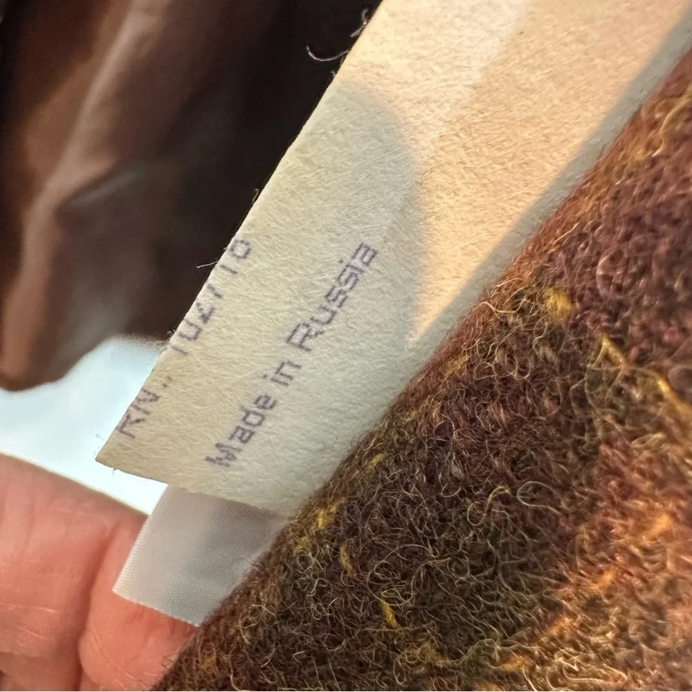 VINTAGE ESKA INTERNATIONAL Women's 12 Blazer Green/Maroon Tweed - Picture 7 of 10